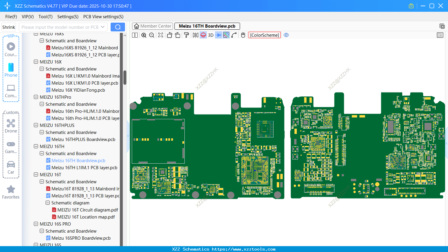 Meizu 16TH Boardview